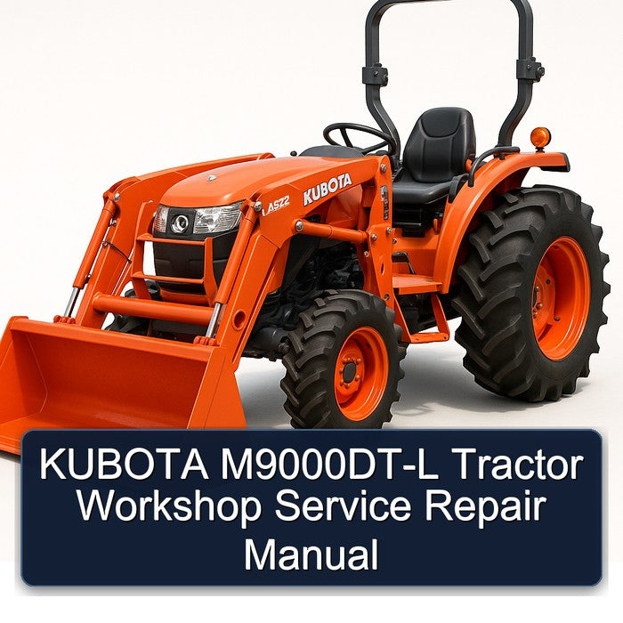 Kubota M9000dt-l Tractor Service Repair Workshop Manual PDF