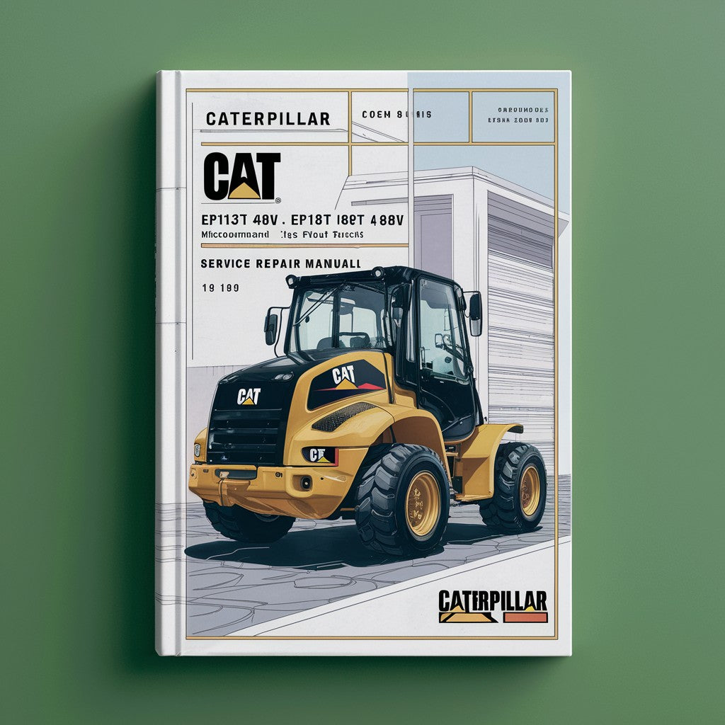 Caterpillar Cat EP13T 36V EP13T 48V EP15T 36V EP15T 48V EP18T 36V EP18T 48V EP20T 36V EP20T 48V Lift Trucks (Microcommand Control System) Service Repair Manual