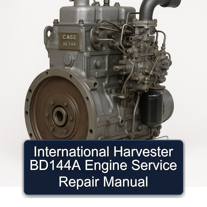 International Harvester BD144A Engine Service Repair Workshop Manual PDF