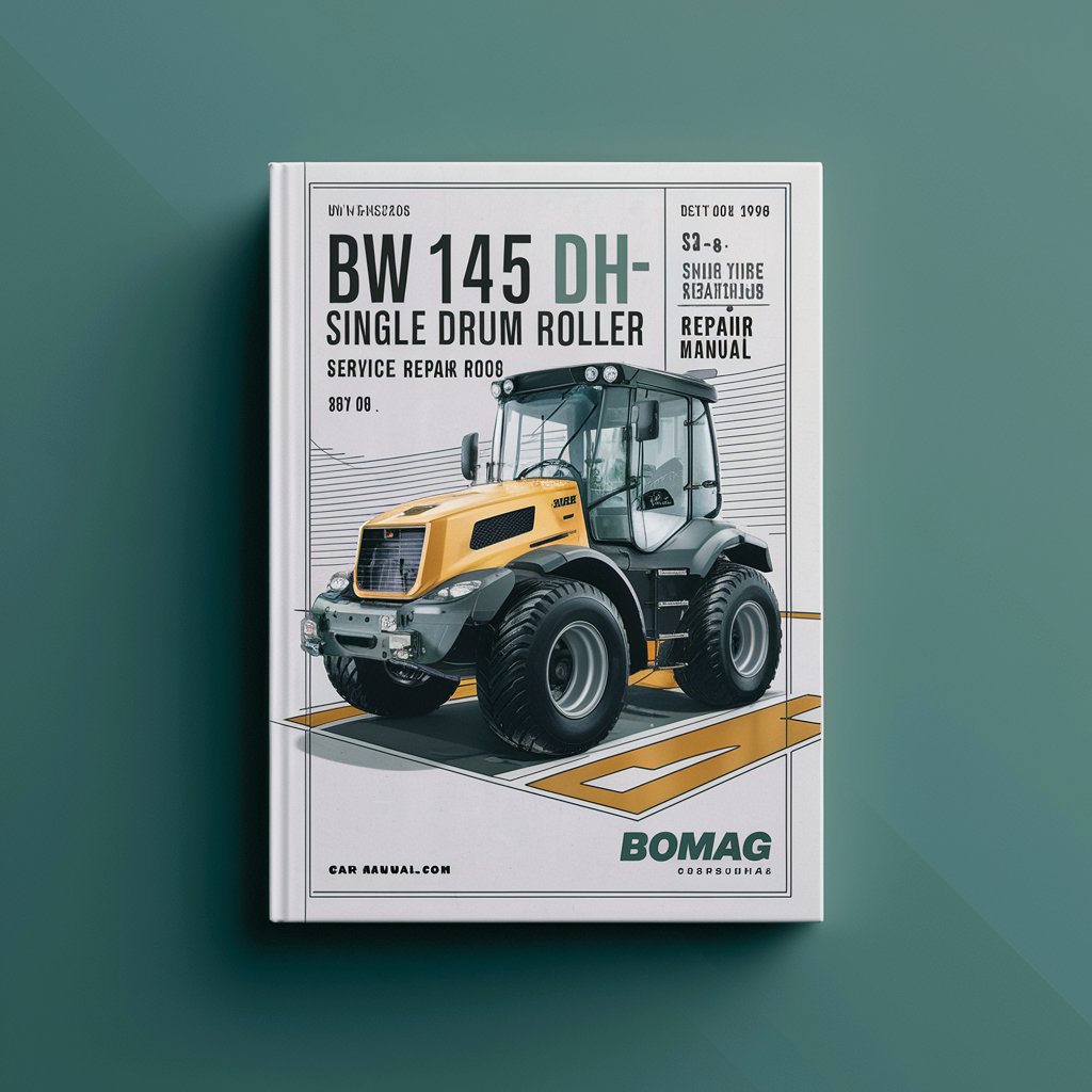 BOMAG BW 145 DH-3 BW 145 PDH-3 Single DRUM Roller SN 901581491016 & UP Service Repair Manual