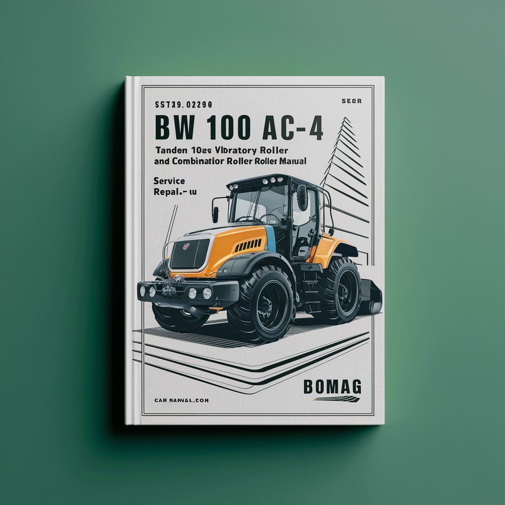 BOMAG BW 100 AD-4 BW 100 AC-4 TAndEM VIBRATORY Roller And COMBINATION Roller SN 10188010 & UP Service Repair Manual