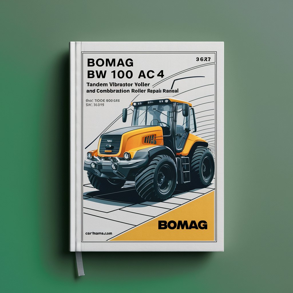 BOMAG BW 100 AD-4 BW 100 AC-4 TAndEM VIBRATORY Roller And COMBINATION Roller SN 10188016 & UP Service Repair Manual