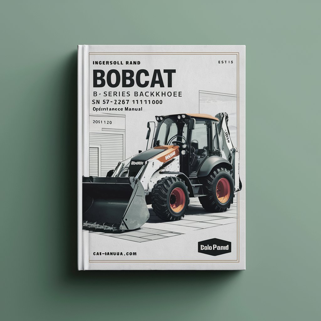 INGERSOLL RAnd BOBCAT BL 570 B Series Backhoe Loader SN 572611001 & Above Operation & Maintenance Manual