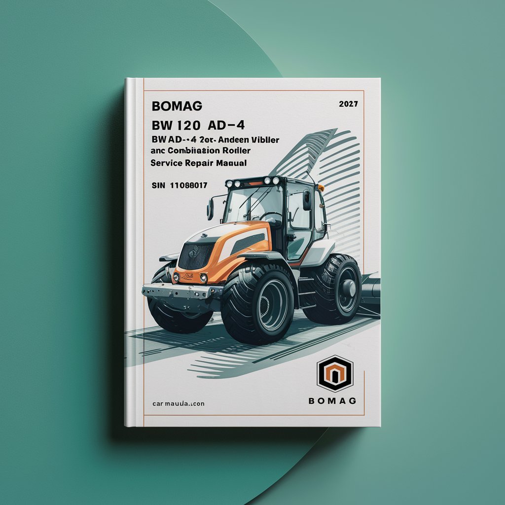 BOMAG BW 120 AD-4 BW 125 AD-4 TAndEM VIBRATORY Roller And COMBINATION Roller SN 10188017 & UP Service Repair Manual