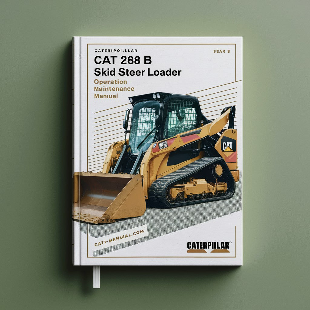 CATERPILLAR CAT 268 B SKID Steer Loader Operation Maintenance Manual