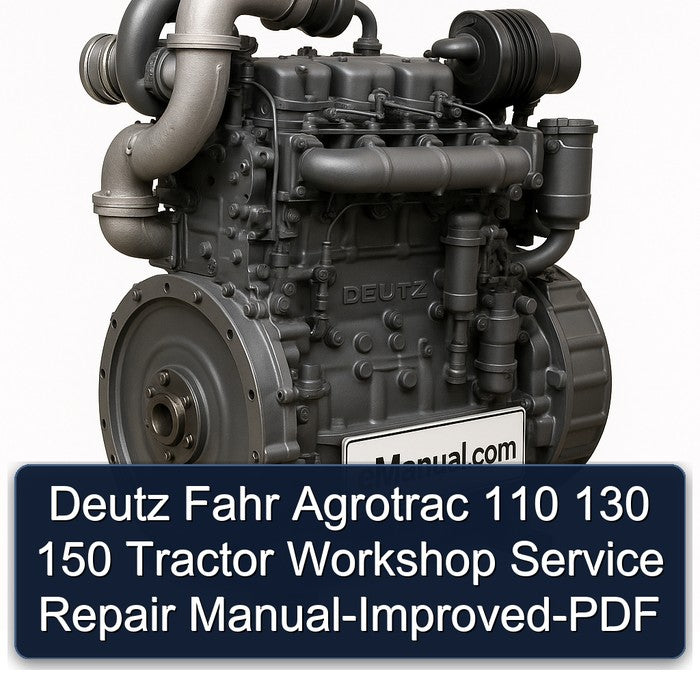 Deutz Fahr Agrotrac 110 130 150 Tractor -improved Service Repair Workshop Manual