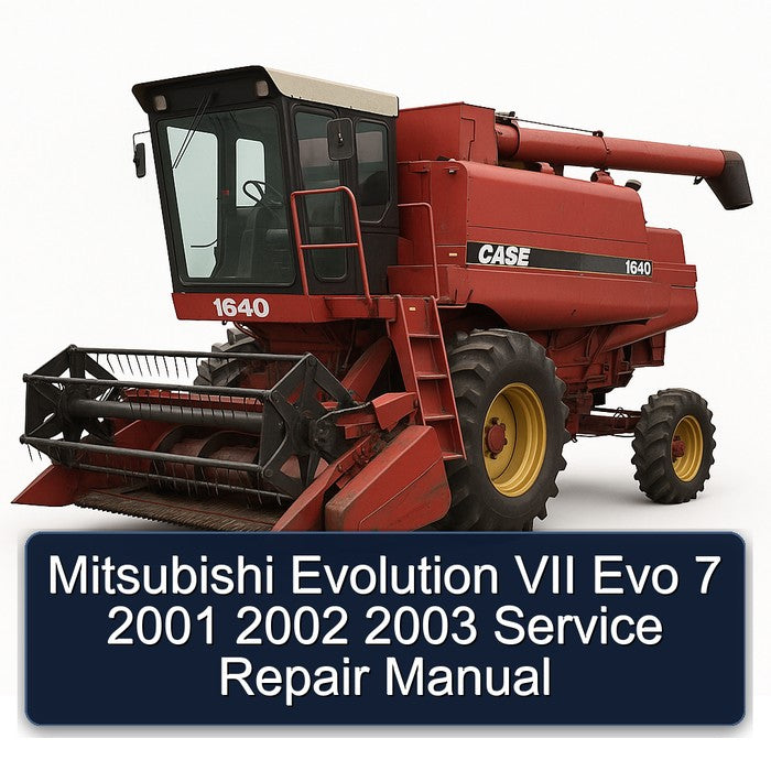 2001-2003 Crawler Tractors Mitsubishi Evolution VII Evo 7 Service Repair Workshop Manual PDF