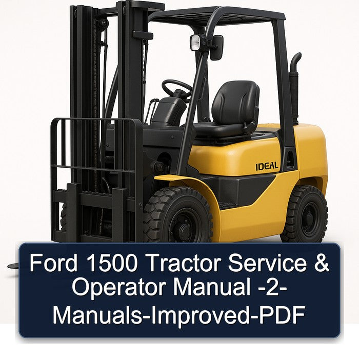 Ford 1500 Tractor Operator -2- -improved Operator's Manual PDF