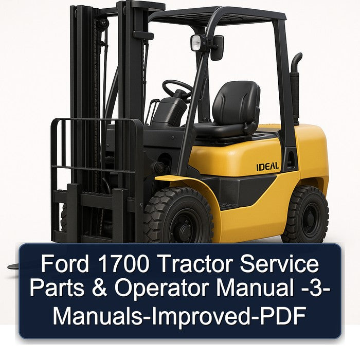 Ford 1700 Tractor Parts Operator -3- -improved Operator's Manual PDF