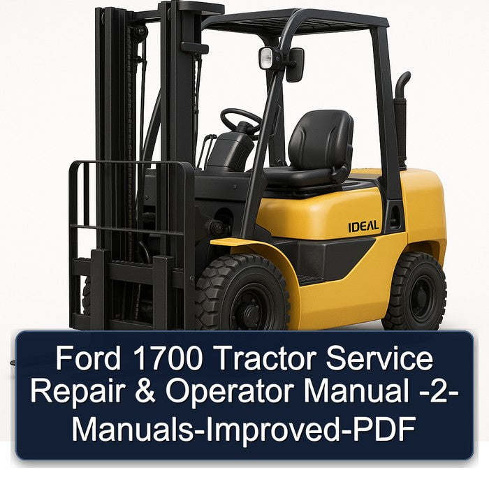Ford 1700 Tractor Operator -2- -improved Operator's Manual