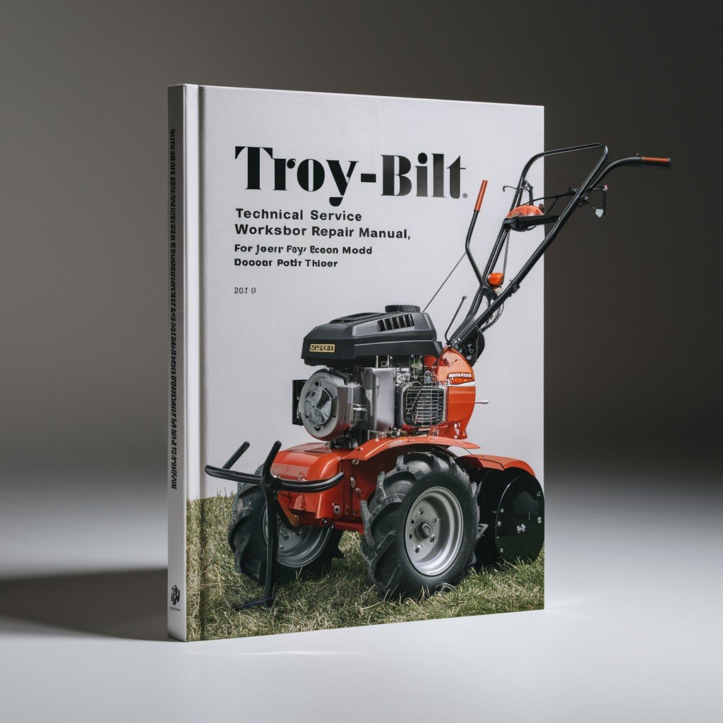 Troy-Bilt Technical Service Workshop Repair Manual for Junior Pony Econo Horse model Roto Tillers by Troy Bilt