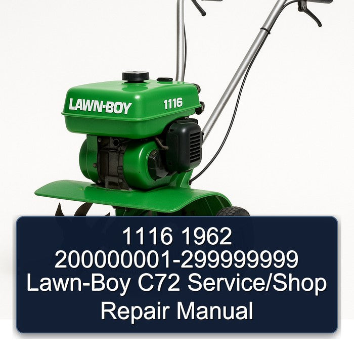 200000001-299999999 LAWN-BOY C72 /shop Service Repair Workshop Manual PDF