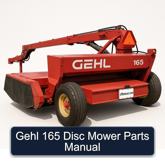 Gehl 165 Disc Mower Parts Catalog PDF