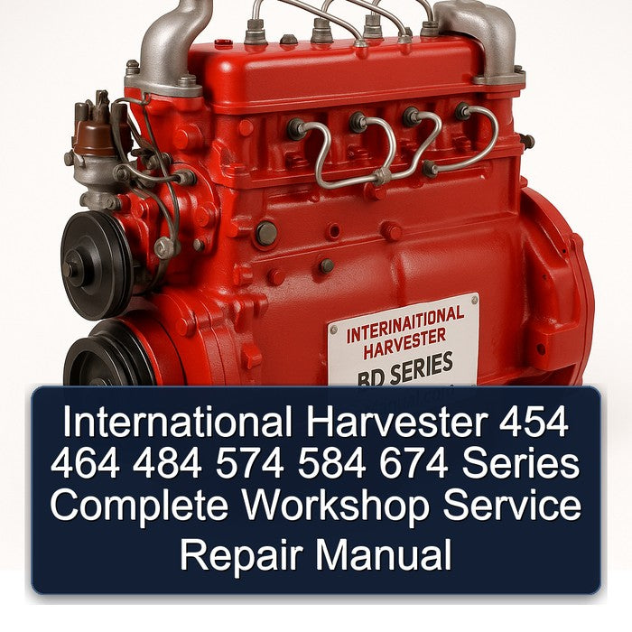 International Harvester 454 464 484 574 584 674 Series Service Repair Workshop Manual PDF