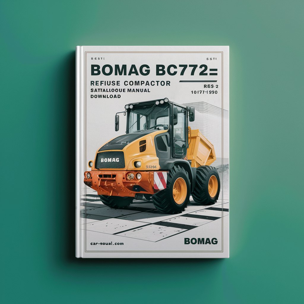 Bomag BC772 RS-2 refuse compactor Service Parts Catalogue Manual SN101570571001-101570579999