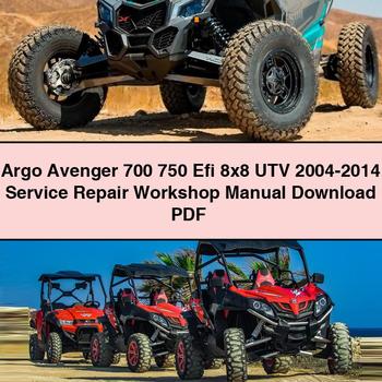 Argo Avenger 700 750 Efi 8x8 UTV 2004-2014 Service Repair Workshop Manual