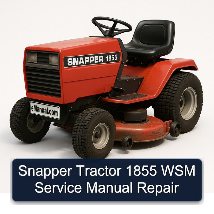 Snapper Tractor 1855 WSM Service Repair Workshop Manual PDF