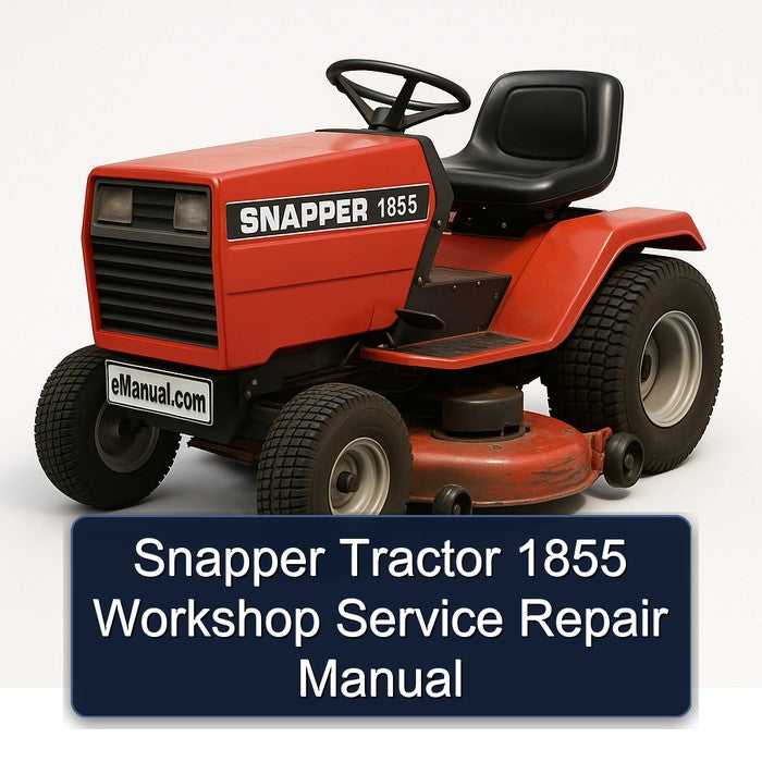 Snapper Tractor 1855 Service Repair Workshop Manual PDF
