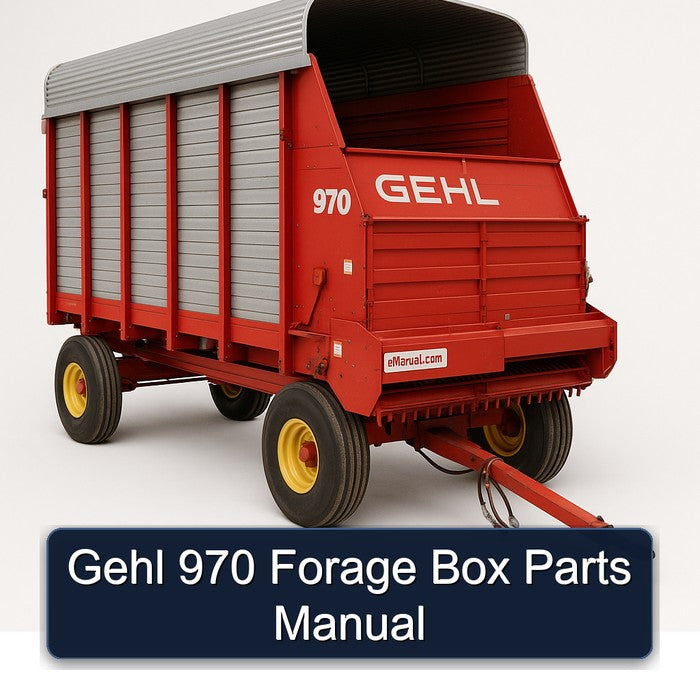Gehl 970 Forage Box Parts Catalog PDF