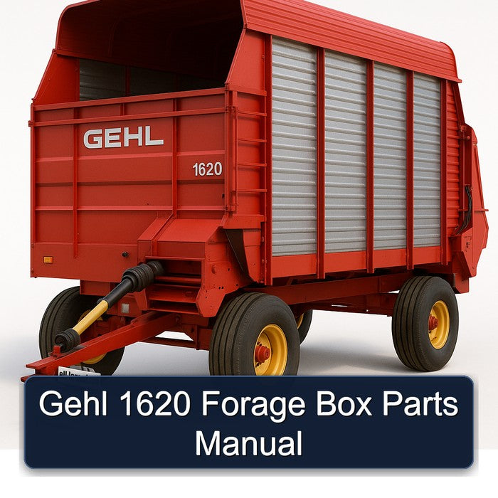 Gehl 1620 Forage Box Parts Catalog PDF