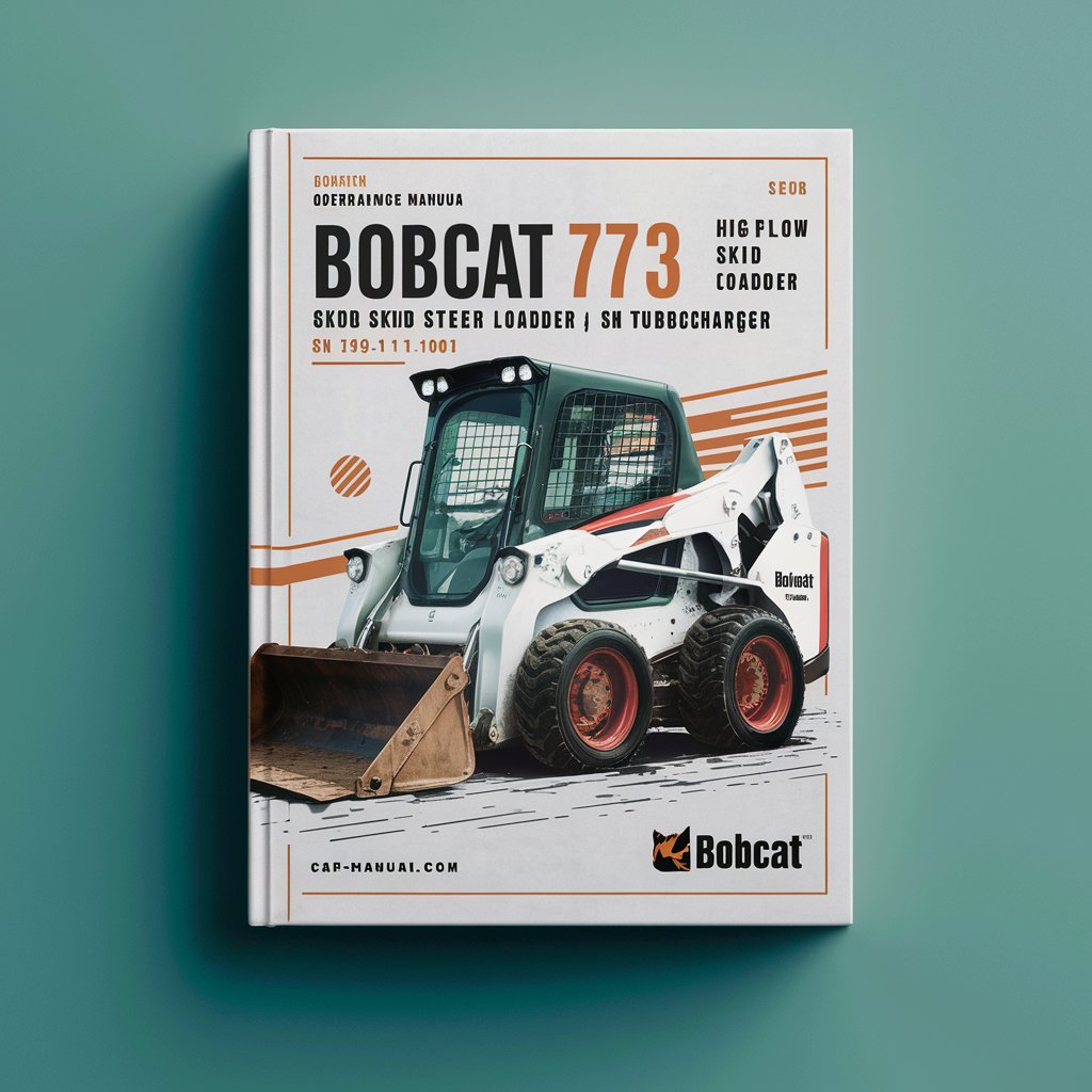 BOBCAT 773 High FLOW SKID Steer Loader WITH TURBOCHARGER SN 519211001 & Above Operation & Maintenance Manual