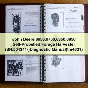 John Deere 6650 6750 6850 6950 Self-Propelled Forage Harvester (SN.504341-)Diagnostic Manual(tm4631)