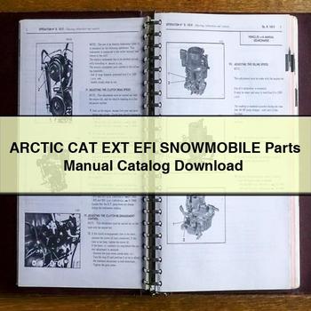 ARCTIC CAT EXT EFI Snowmobile Parts Manual Catalog