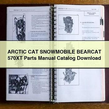 ARCTIC CAT Snowmobile BEARCAT 570XT Parts Manual Catalog