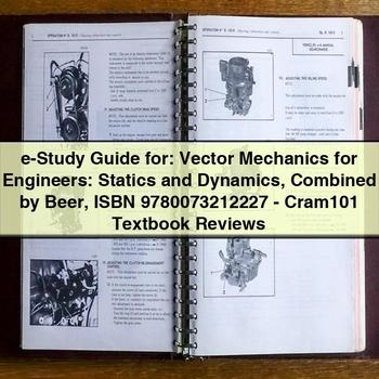E-STUDY Vector Mechanics Engineers: Statics Dynamics Combined Beer (isbn 9780073212227) Service Repair Workshop Manual PDF