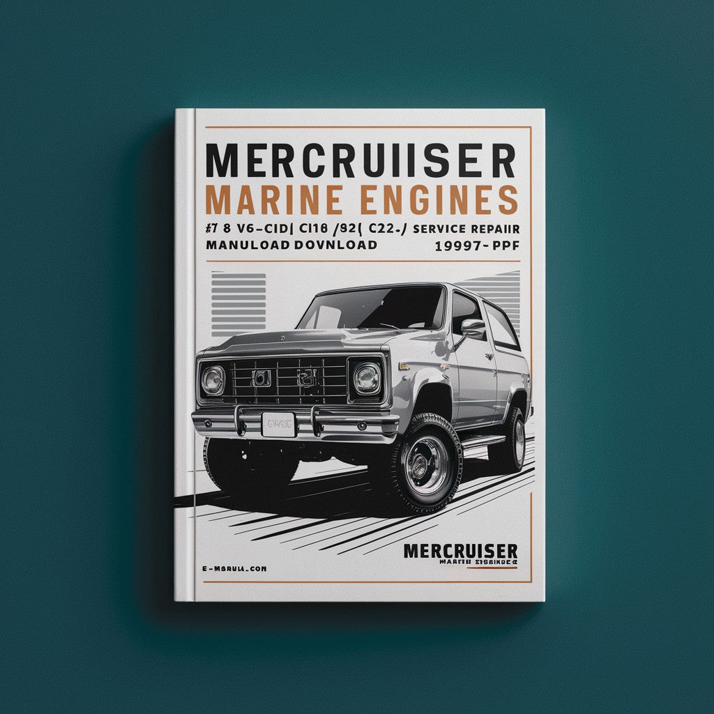 Mercruiser Marine Engines #16 GM V-8 454 CID(7.4L) 502 CID(8.2L) Service Repair Manual 1993-1997