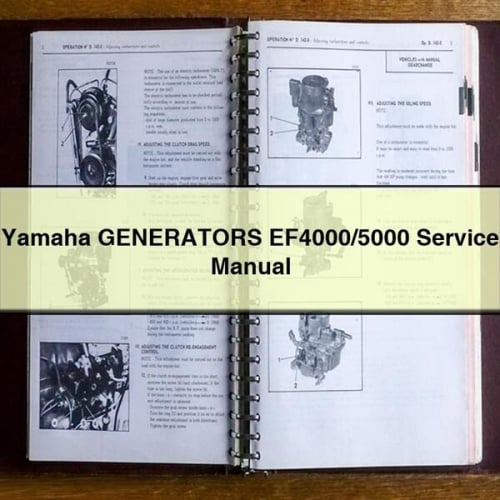 Yamaha GENERATORS EF4000/5000 Service Repair Manual