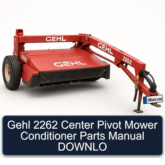 Gehl 2262 Center Pivot Mower Conditioner Parts Downlo Catalog