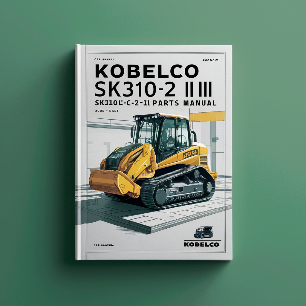 Kobelco SK310-2 III SK310LC-2 III Crawler Excavator Parts Manual