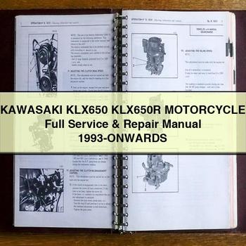 KAWASAKI KLX650 KLX650R Motorcycle Full Service & Repair Manual 1993-ONWARDS