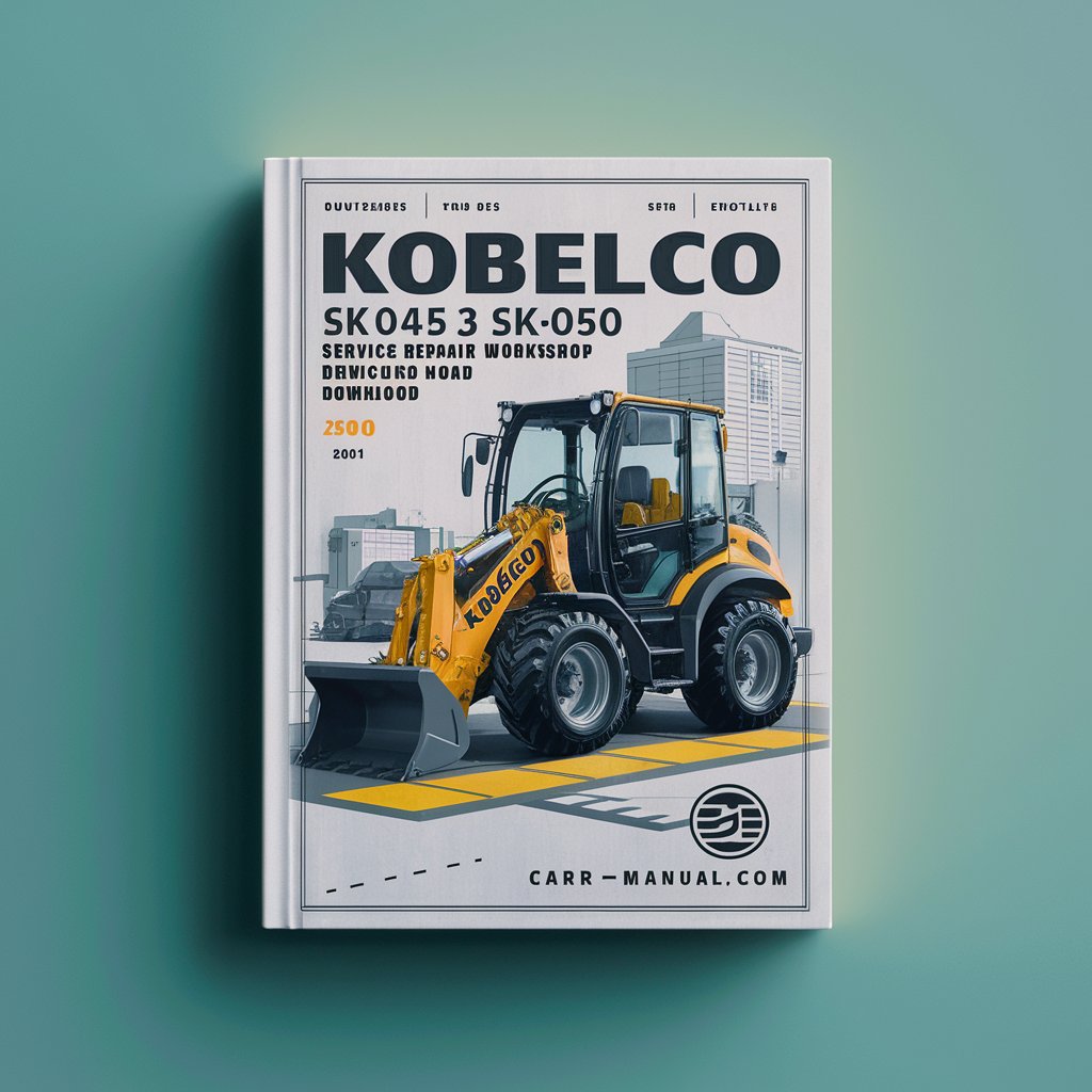 Kobelco SK045 SK045-2 SK050 Mini Excavator Service Repair Workshop Manual (PY-02001 PZ-00101 )