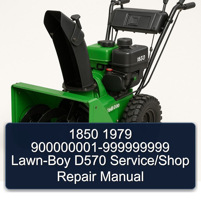 900000001-999999999 LAWN-BOY D570 /shop Service Repair Workshop Manual PDF
