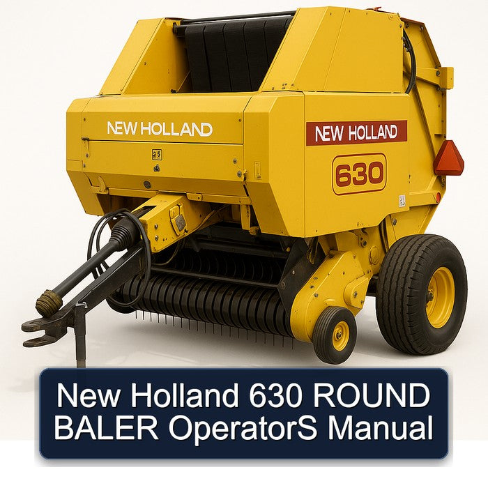 New Holland 630 Round Baler Operators Operator's Manual