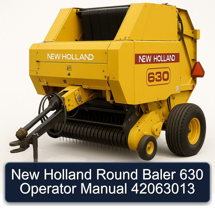 New Holland Round Baler 630 Operator 42063013 Operator's Manual PDF