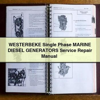Westerbeke Single Phase Marine Diesel GENERATORS Service Repair Manual