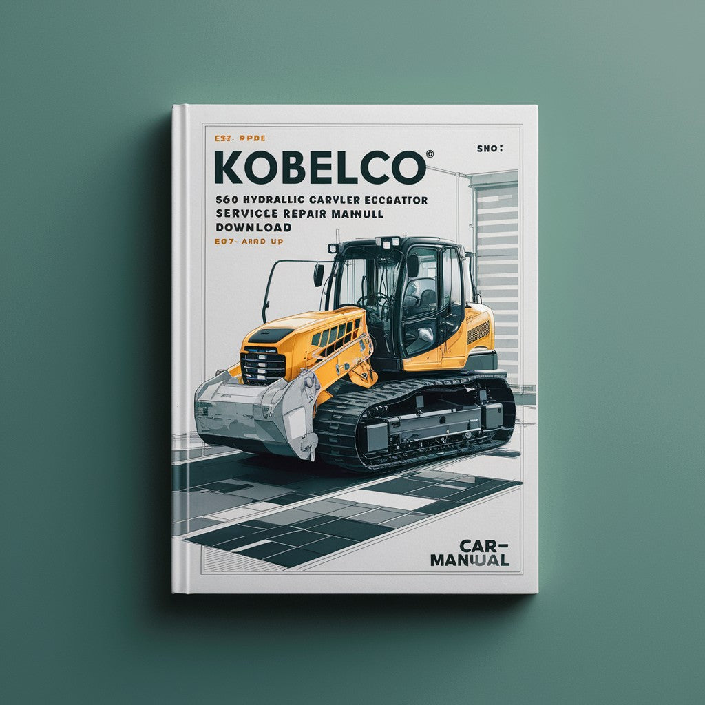 Kobelco SK60 V Hydraulic Crawler Excavator Service Repair Manual (LE-17701 And UP)