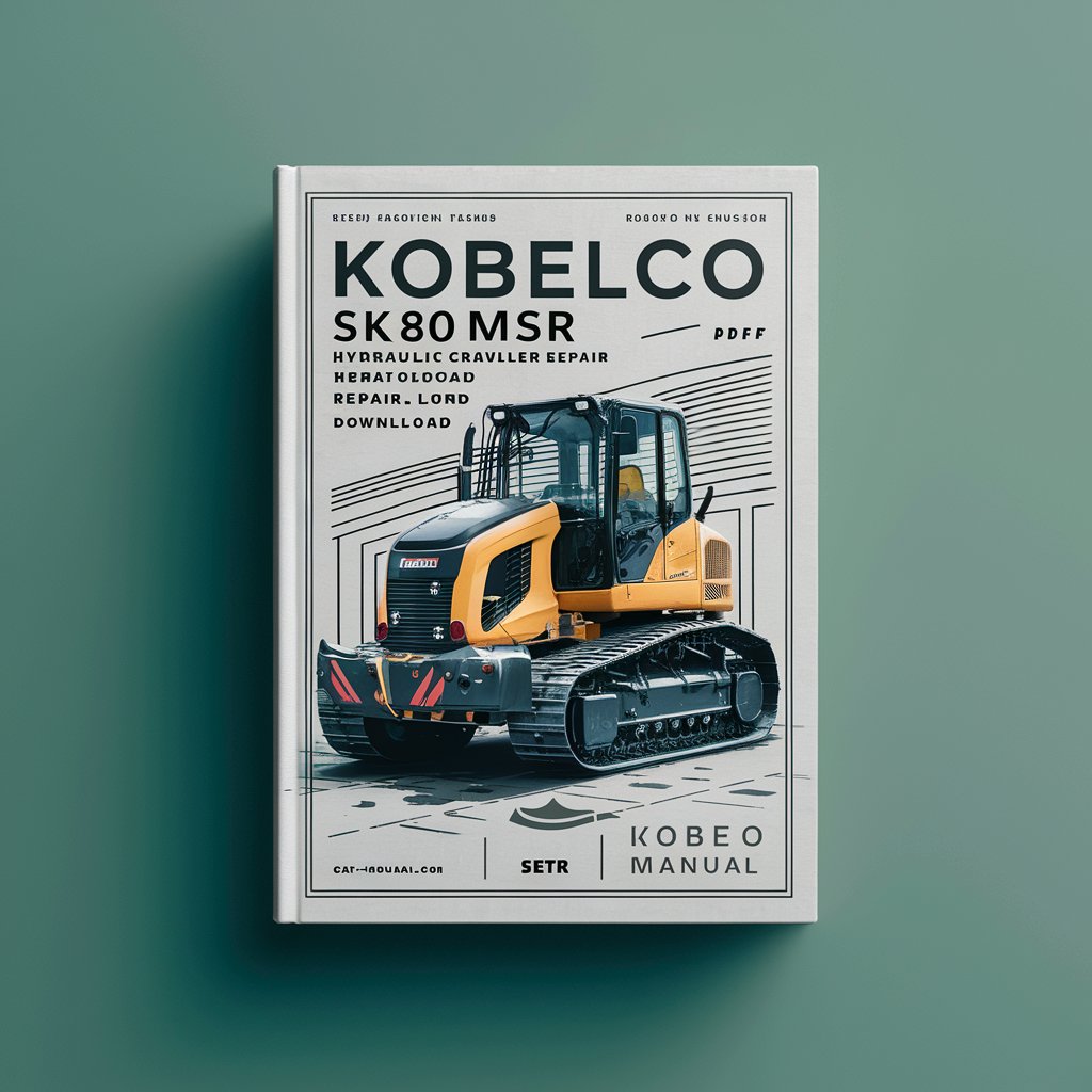 Kobelco SK80MSR Hydraulic Crawler Excavator Service Repair Manual (LF01-00501-)