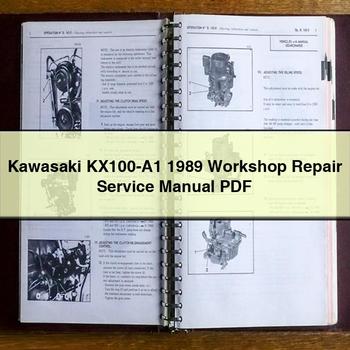 Kawasaki KX100-A1 1989 Workshop Repair Service Manual