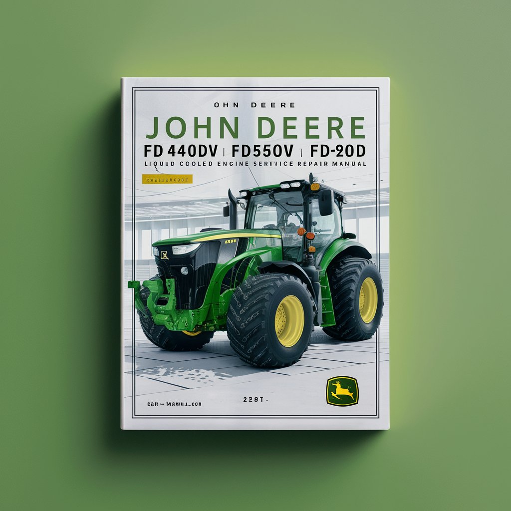 John Deere FD440V FD501V FD590V FD620D Liquid Cooled Engine K Series Complete Workshop Service Repair Manual
