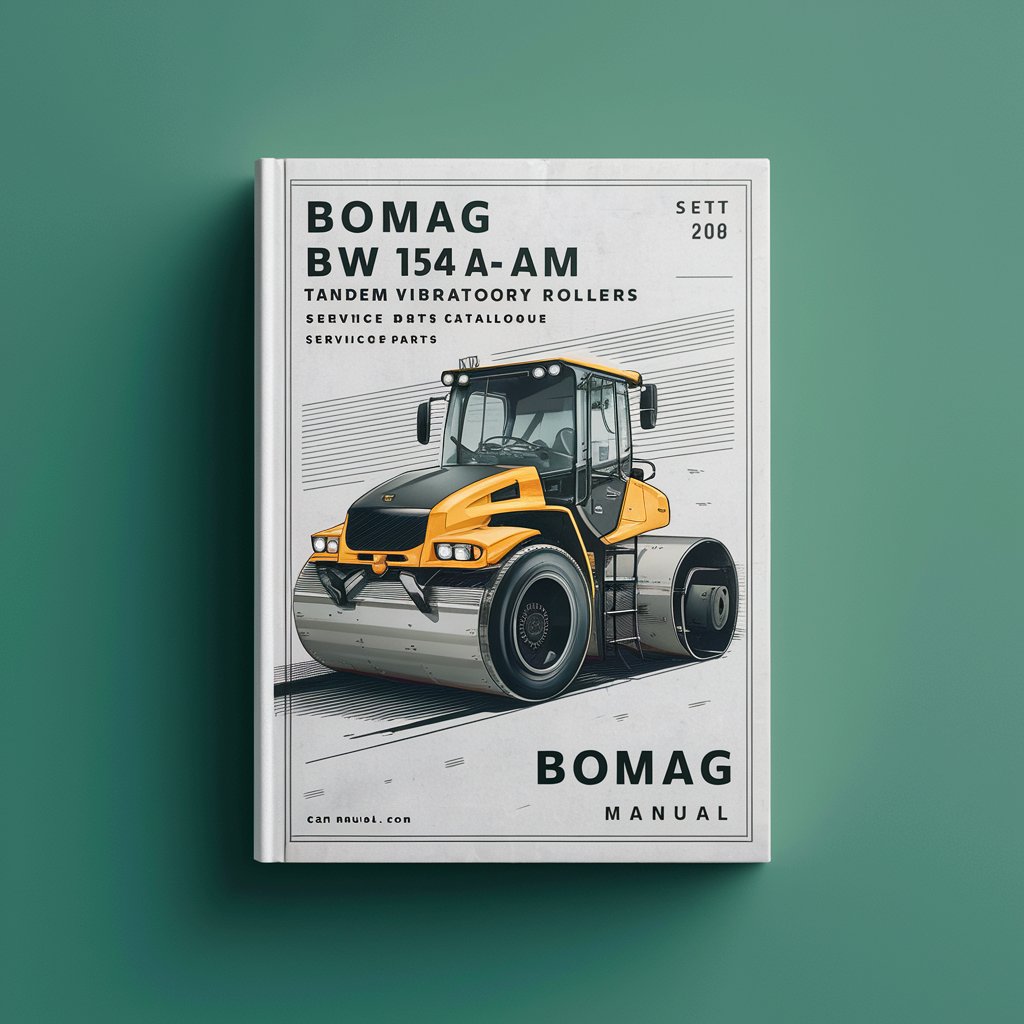 Bomag BW 154 AD-4 AM Tandem vibratory rollers Service Parts Catalogue Manual SN101920511001-101920511089
