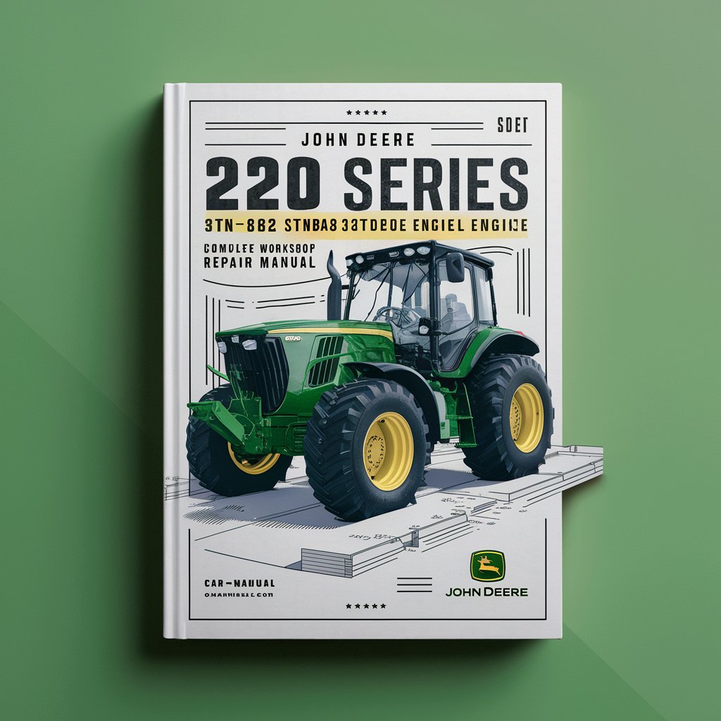 John Deere 220 Series 3TN82 3TNA82 3TN84 3TN78 Diesel Engine Complete Workshop Service Repair Manual