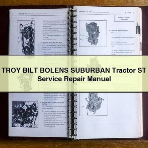 TROY BILT BOLENS SUBURBAN Tractor ST Service Repair Manual