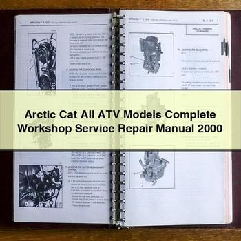 Arctic Cat All ATV Models Complete Workshop Service Repair Manual 2000