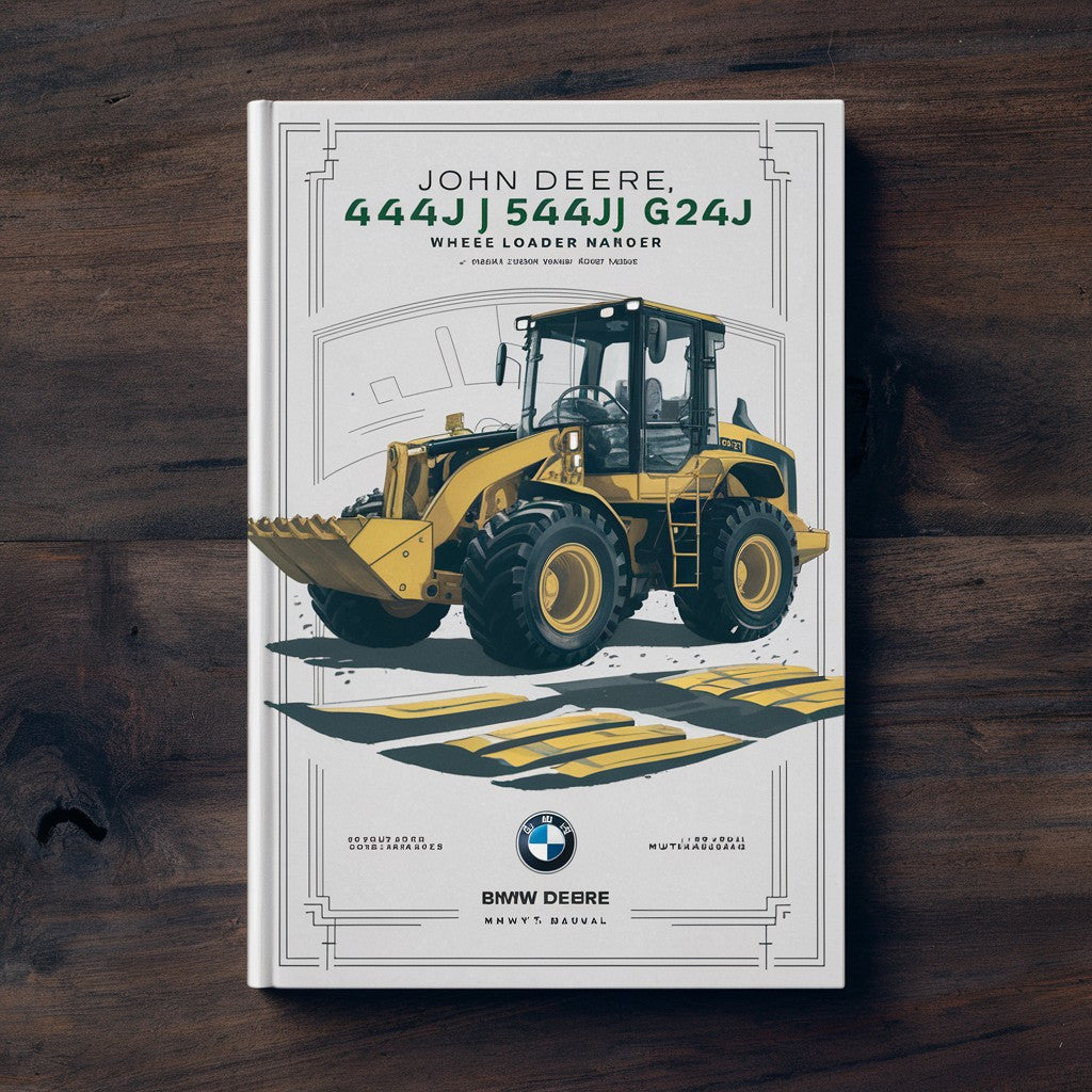 JOHN DEERE 444J 544J 624J Wheel Loader Repair Service Manual