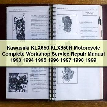 Kawasaki KLX650 KLX650R Motorcycle Complete Workshop Service Repair Manual 1993 1994 1995 1996 1997 1998 1999