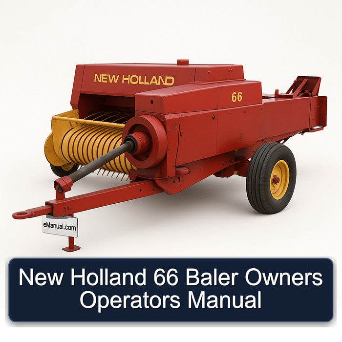 New Holland 66 Baler Owners Operators Operator's Manual